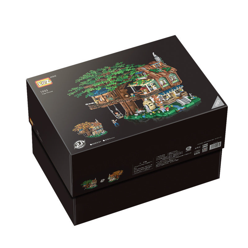 4761 pezzi di blocchi di costruzione modello di casa sull'albero nella foresta con figure fai da te assemblaggio piccoli mattoni di particelle giocattoli per bambini regalo di Natale