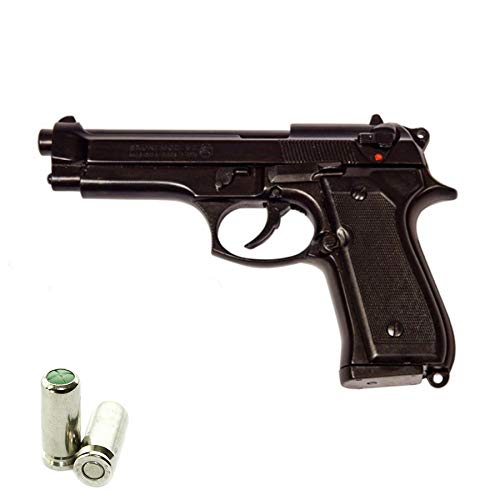 Scacciacani Pistola a Salve BRUNI Beretta 92 Cal.9 Pak | Top Firing | Nera