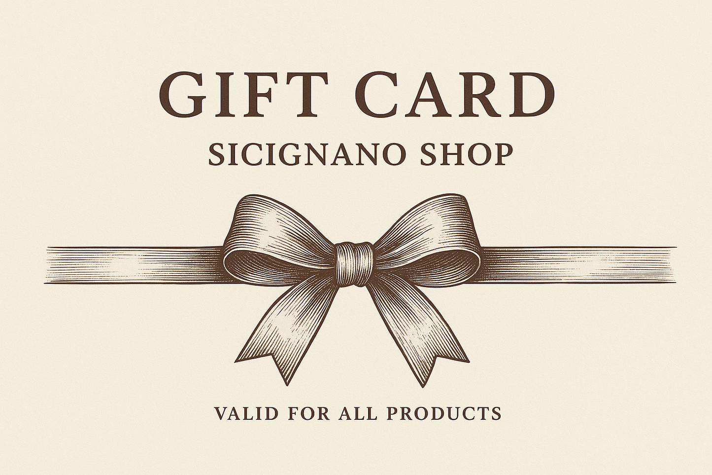 Gift Card Sicignano Shop