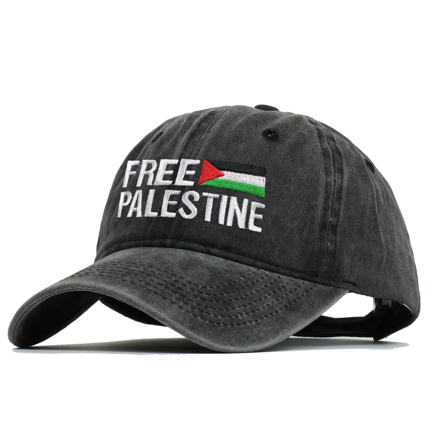 Cappellino da baseball ricamato, cappello da papà retrò free palestinese