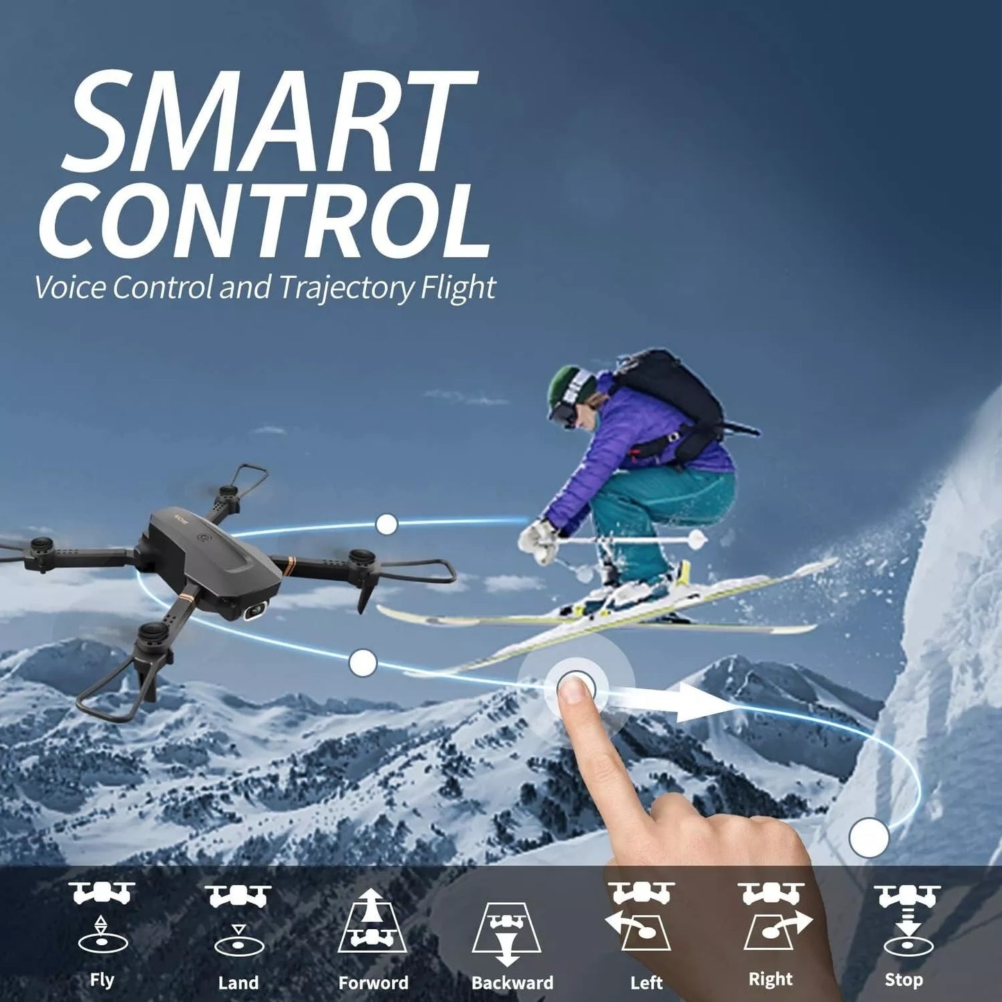 Mini drone pieghevole 4DRC V4 con telecamera 4K 1080P HD