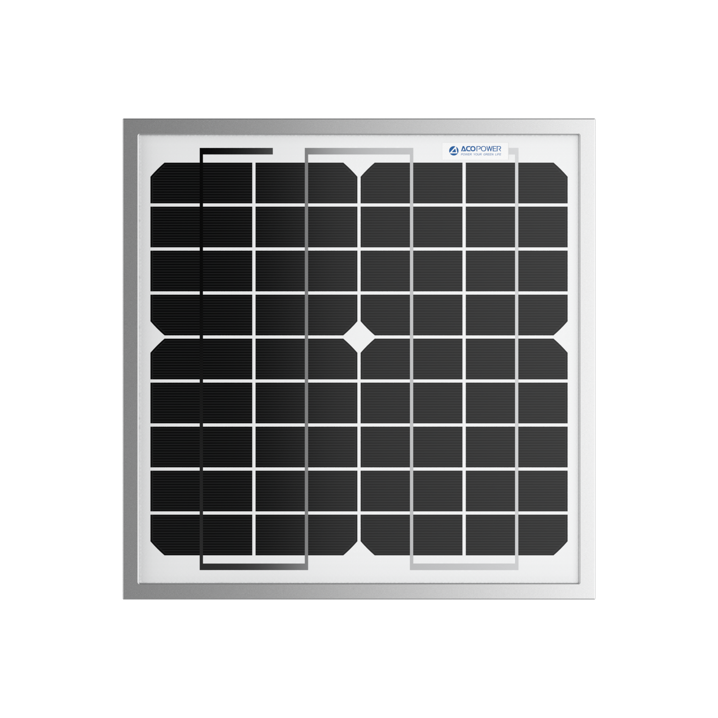 Pannello solare monocristallino da 10 Watt 12 Volt