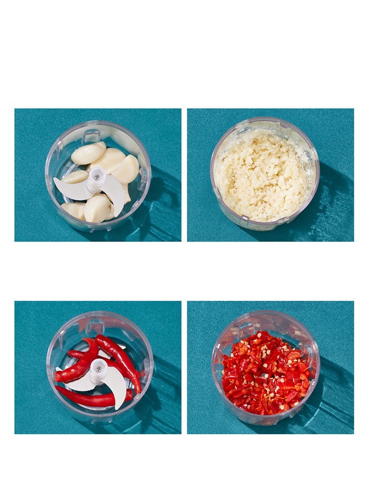 Mini tritatutto elettrico per aglio, con ricarica USB, robusto e durevole da cucina