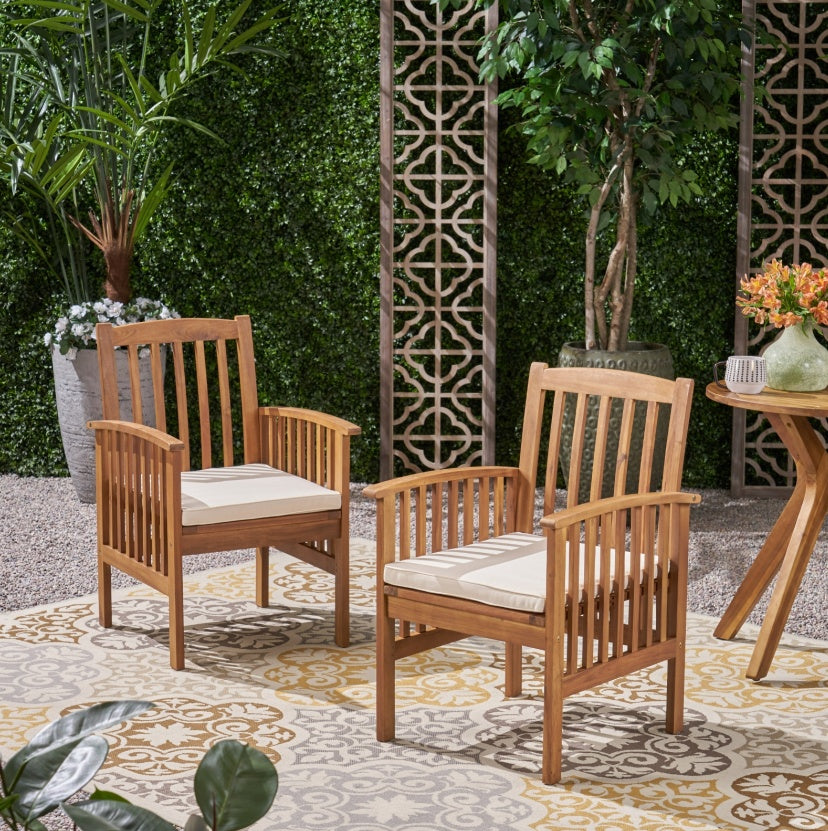 SEDIA DA PRANZO PER CASA IN LEGNO DI ACACIA