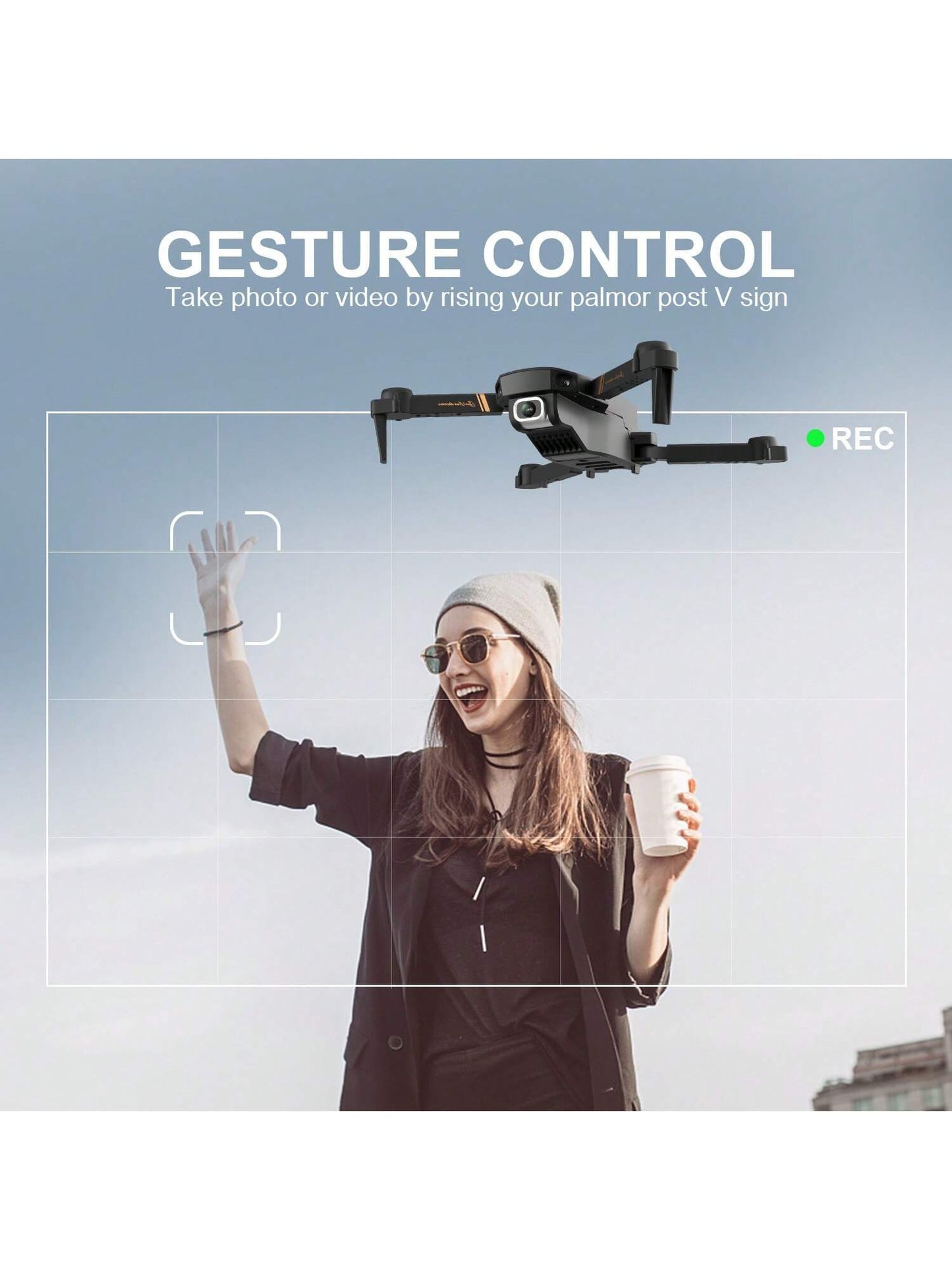 Mini drone pieghevole 4DRC V4 con telecamera 4K 1080P HD