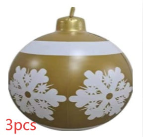 Palla di Natale gigante in PVC da 60 cm
