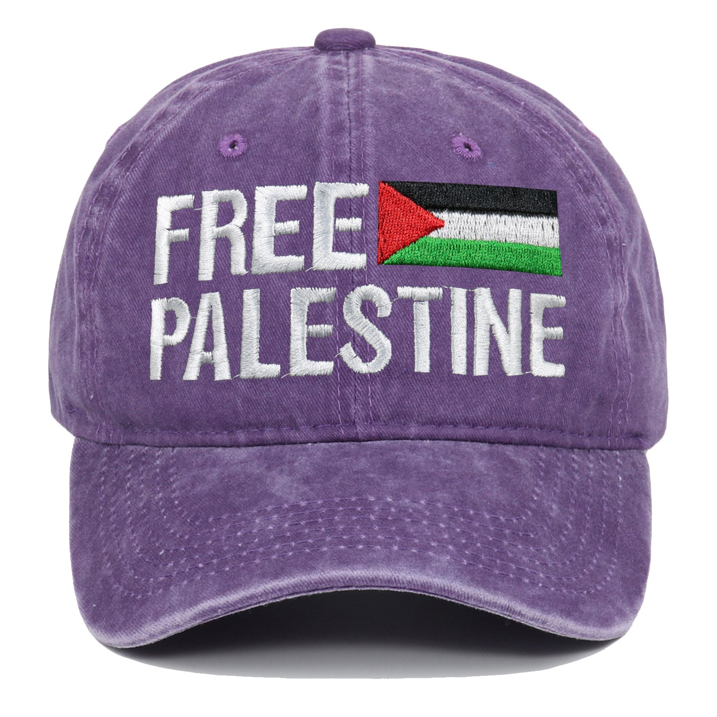 Cappellino da baseball ricamato, cappello da papà retrò free palestinese
