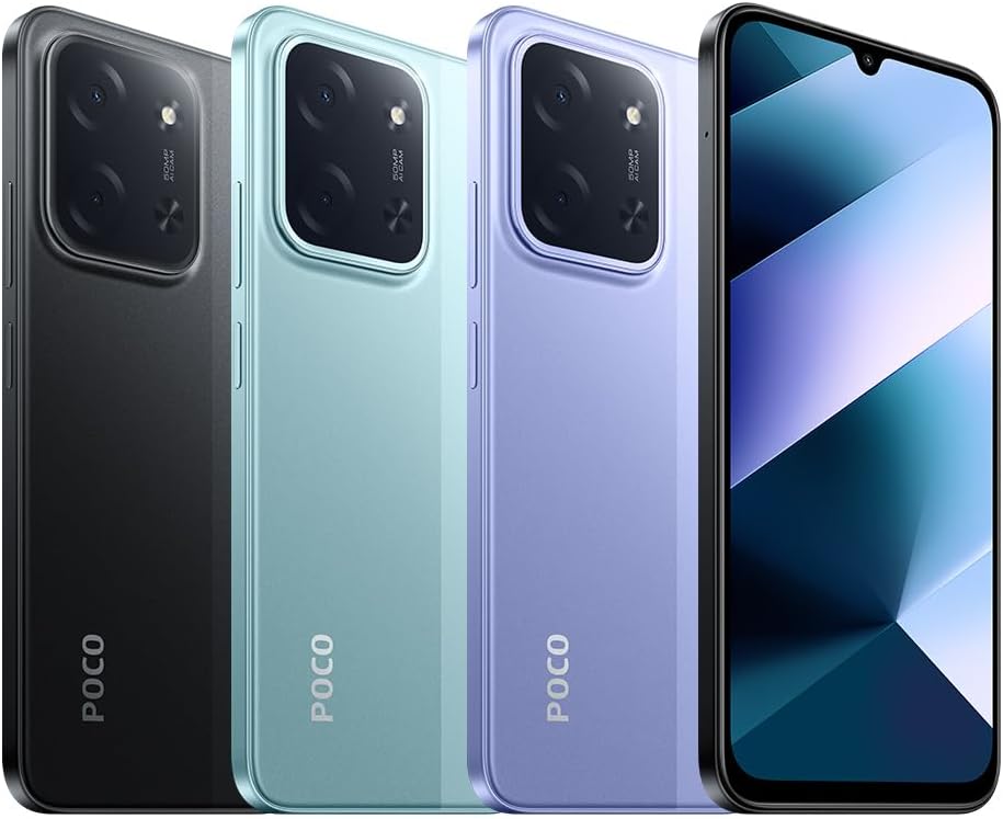 XIAOMI POCO C85, 8+256GB Smartphone, 6.9" 120Hz 8mm Design, MediaTek Helio G81-Ultra Octa-core, 50MP Dual AI Camera, 6000mAh, 2 Year Warranty, Black, Charger Not Included