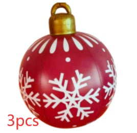 Palla di Natale gigante in PVC da 60 cm