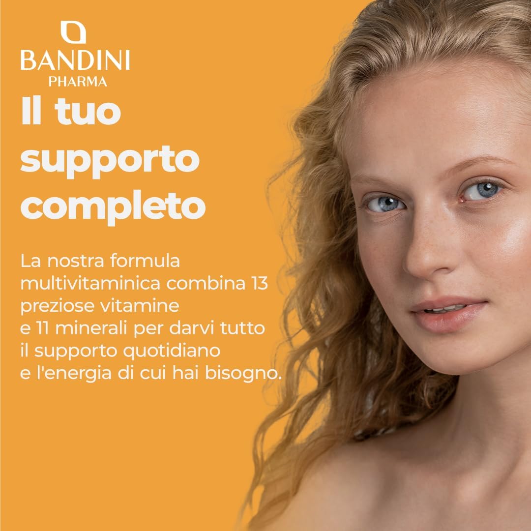 Bandini® Complete Multivitamin 365 Tablets (1 Year Escort) – Multivitamin Complex Supplement with 13 Vitamins and 11 Minerals – Multi-Vitamin Complex for Men and Women – Made in Italy
