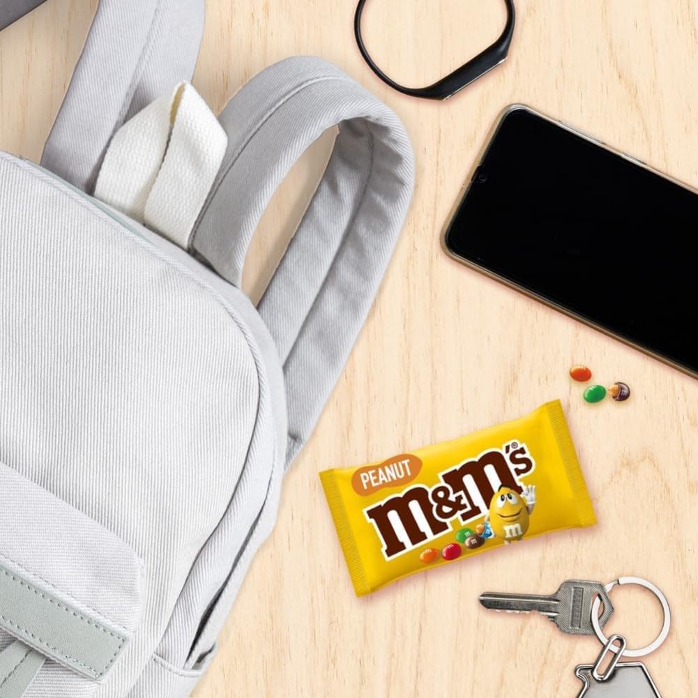 M&M's Peanut Chocolate Confetti Containing Peanuts, 24 Sachets Each 45G Chocolate Praline: Total 1080g