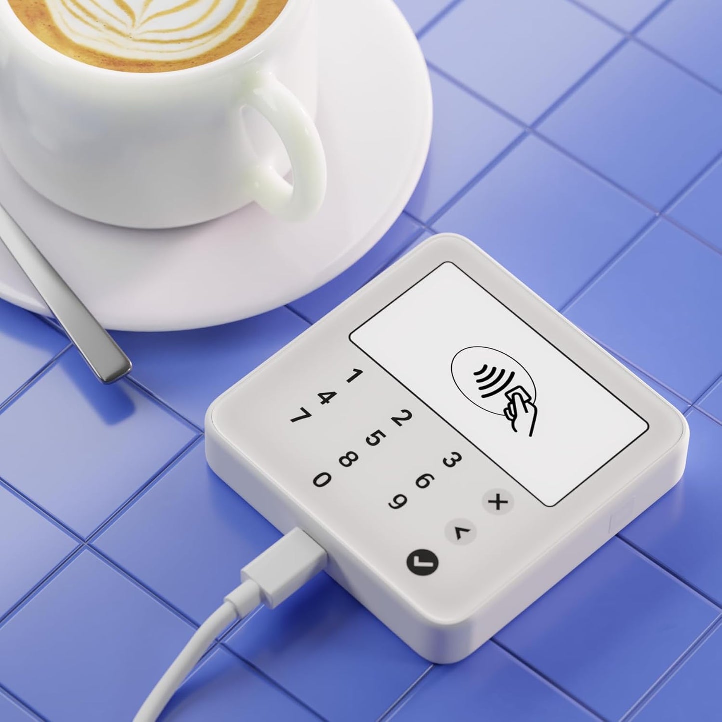 SUMUP Solo Lite POS Portable for Contactless Payments, Compatible with Smartphone, Tablet and Desktop, Bluetooth Connection, Accepts Cards and Digital Payments, White