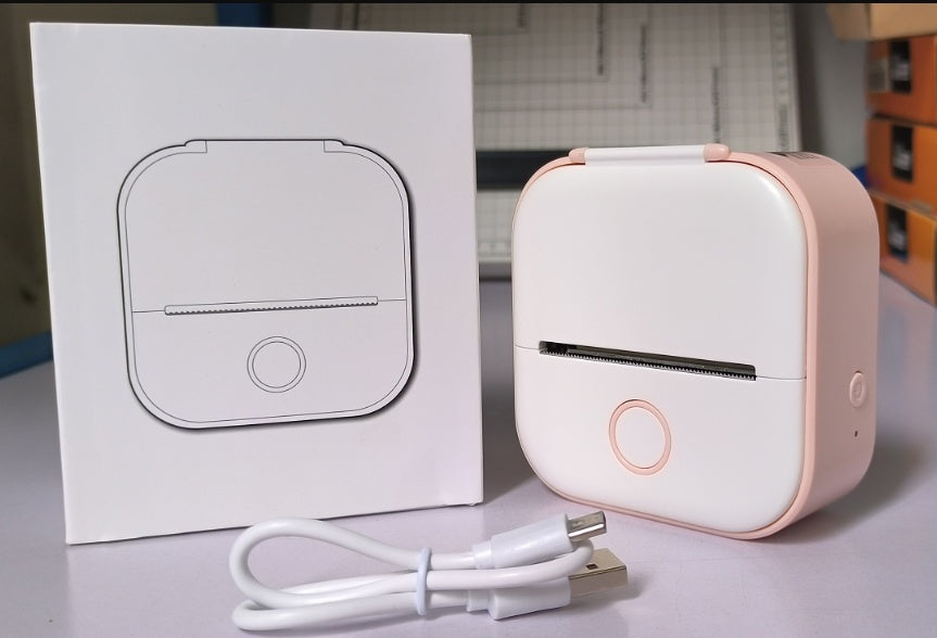 Mini stampante termica portatile per etichette compatibile con Bluetooth