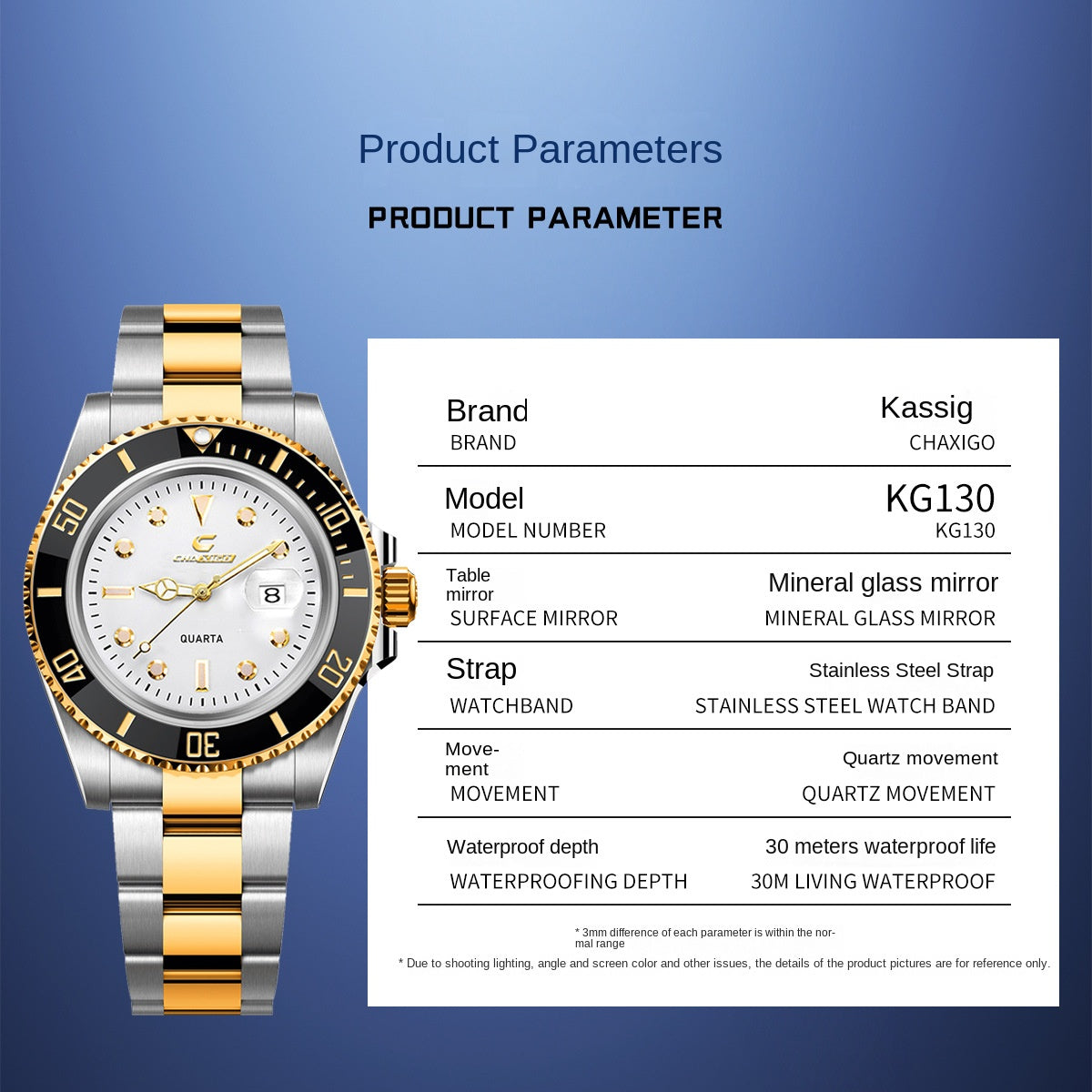 Orologio da uomo svizzero CHAXIGO