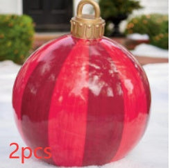 Palla di Natale gigante in PVC da 60 cm