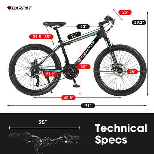 Mountain bike S26102 da 26 pollici