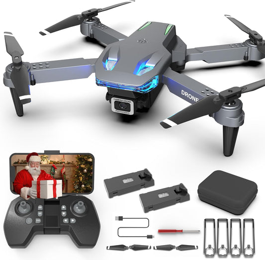 Wipkviey T28 Drone with Camera 1080P HD-Drones Professional for Kids Beginners with WiFi Live Video Quadcopter RC with 2 Batteries, Toy for Girls and Boys