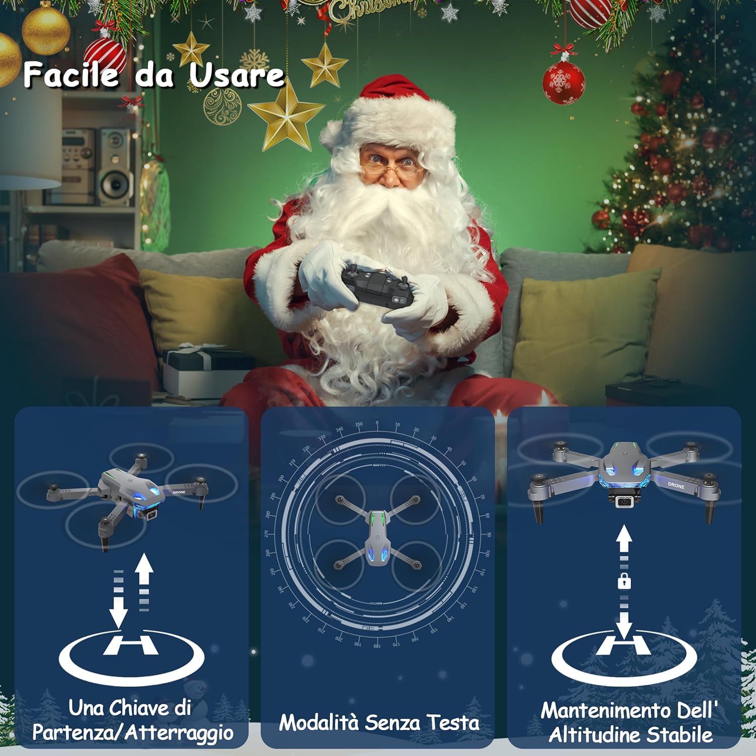 Wipkviey T28 Drone with Camera 1080P HD-Drones Professional for Kids Beginners with WiFi Live Video Quadcopter RC with 2 Batteries, Toy for Girls and Boys