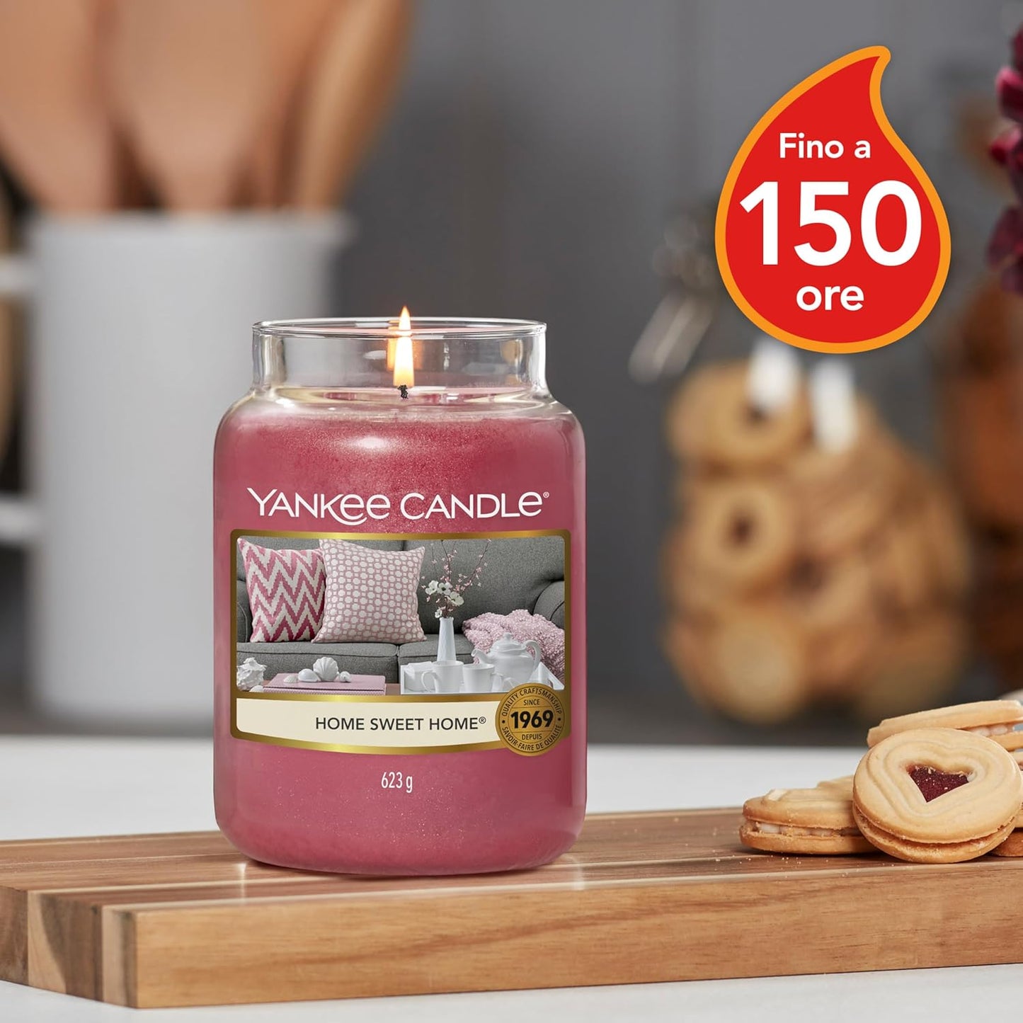 Yankee Candle Large Scented Jar Candle | Sweet Home | Burn Time Up to 150 Hours | Gifts for Women