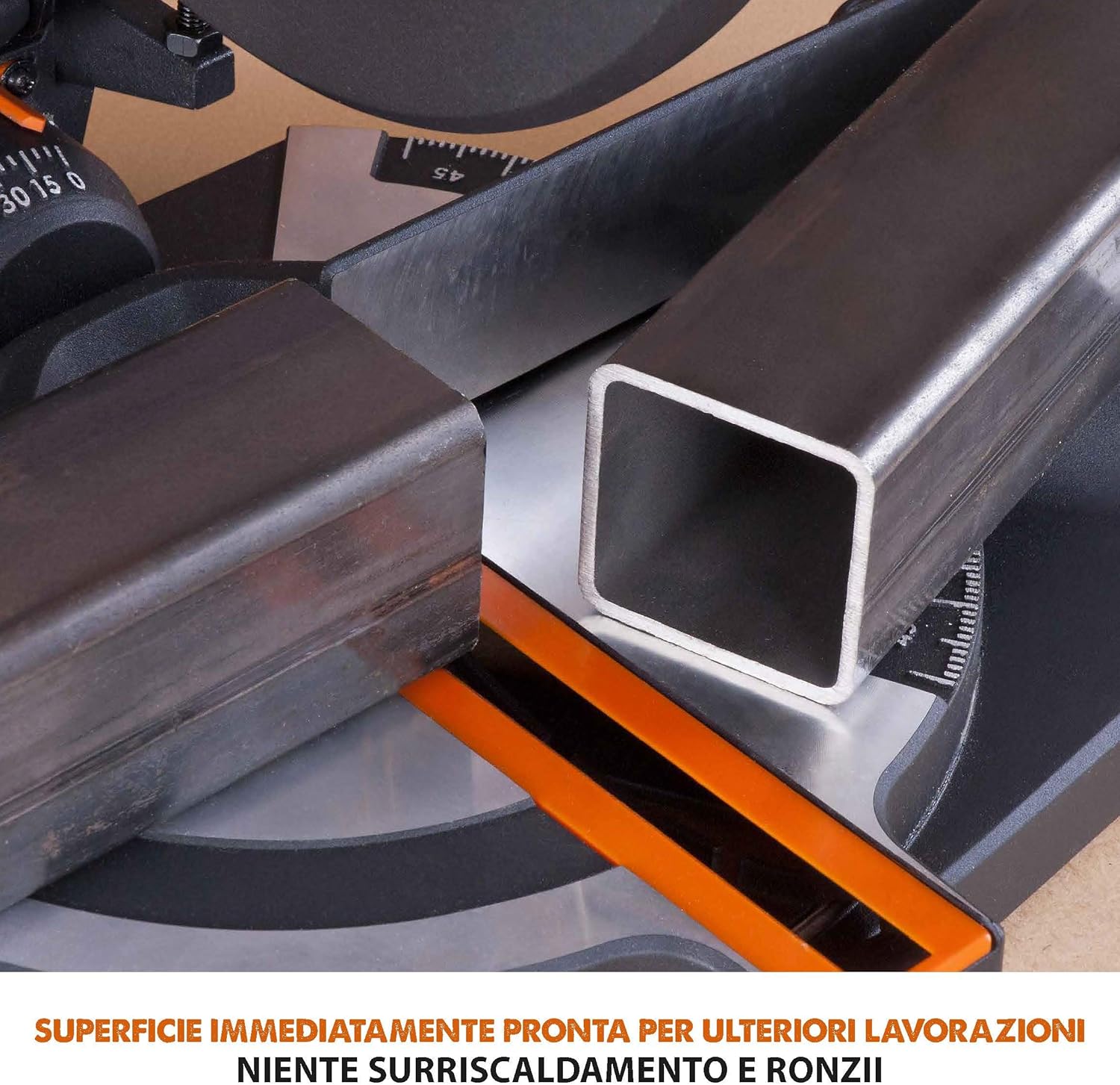 Evolution Power Tools R210Cms Multi-Material Radial Mitre Saw, 210 Mm, 230 V, Multicoloured, 42 x 29 x 32 cm, Idle speed 3750 rpm, Maximum cutting angle: 45°