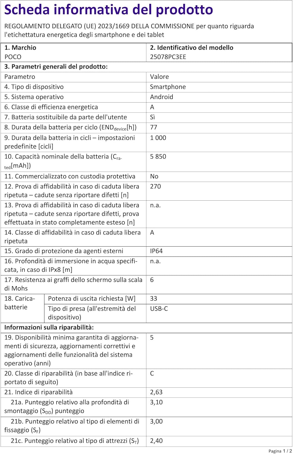 XIAOMI POCO C85, 8+256GB Smartphone, 6.9" 120Hz 8mm Design, MediaTek Helio G81-Ultra Octa-core, 50MP Dual AI Camera, 6000mAh, 2 Year Warranty, Black, Charger Not Included