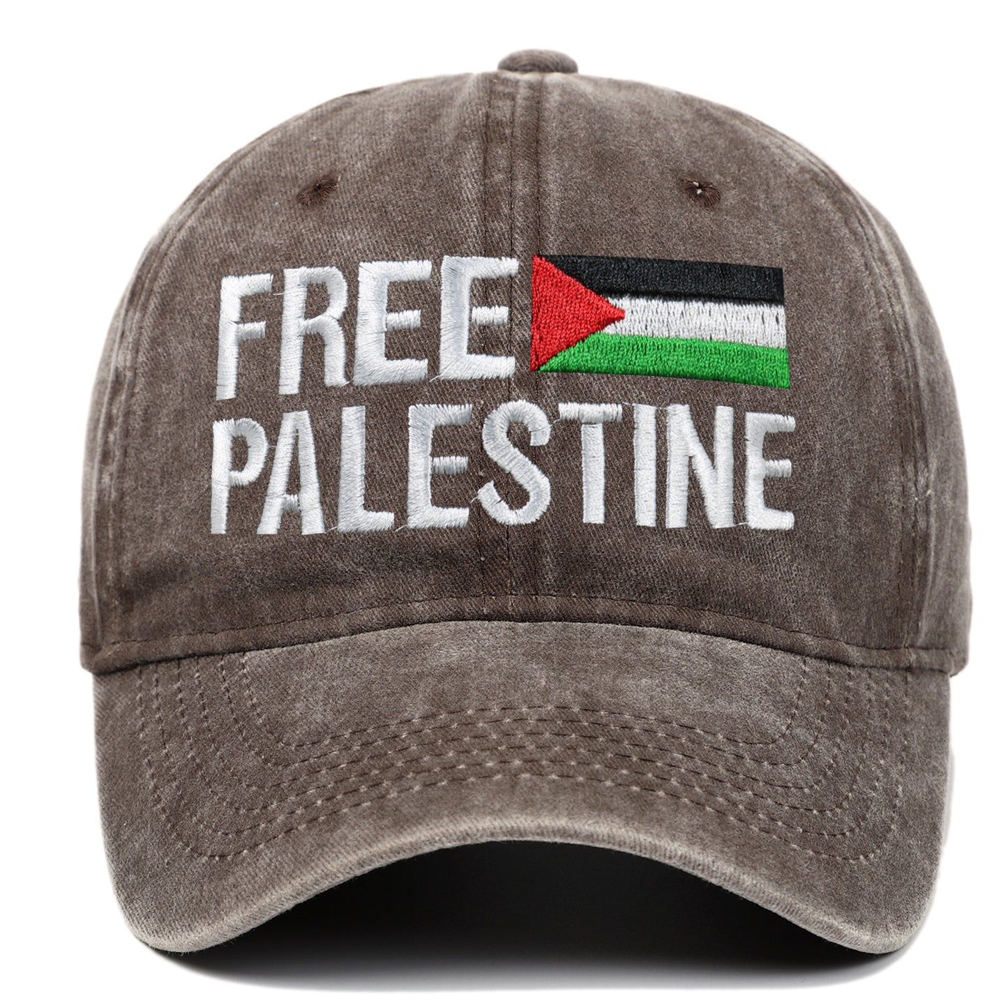 Cappellino da baseball ricamato, cappello da papà retrò free palestinese