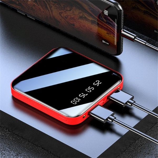 Mini Power Bank 20000 MAh Specchio Portatile Display Digitale Power Bank