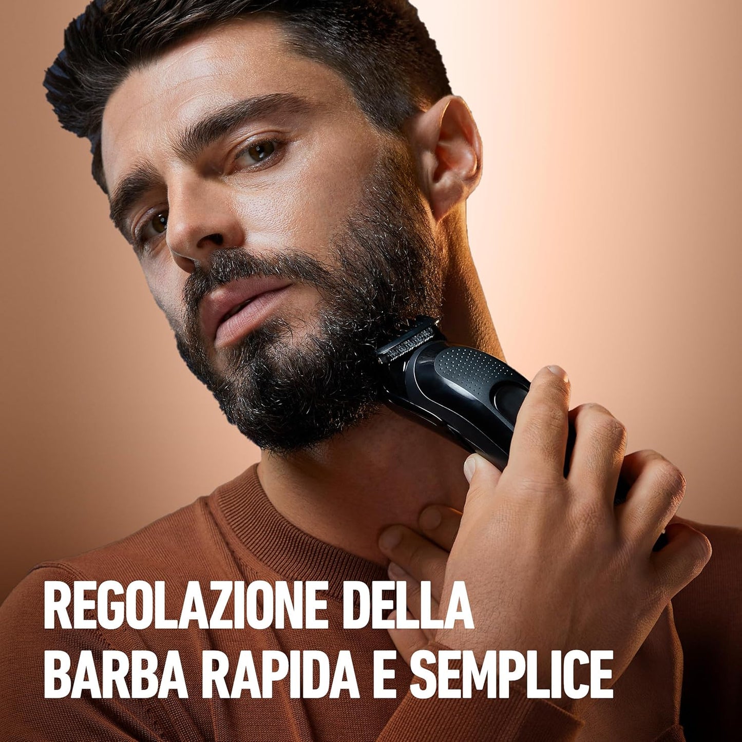 King C. Gillette Kit REGOLABARBA UOMO, 1 Testina, 3 Pettini Regolatori, 1 Spazzolina, 1 Caricatore, RASOIO BARBA ELETTRICO, Idea Regalo Uomo Kit professionale