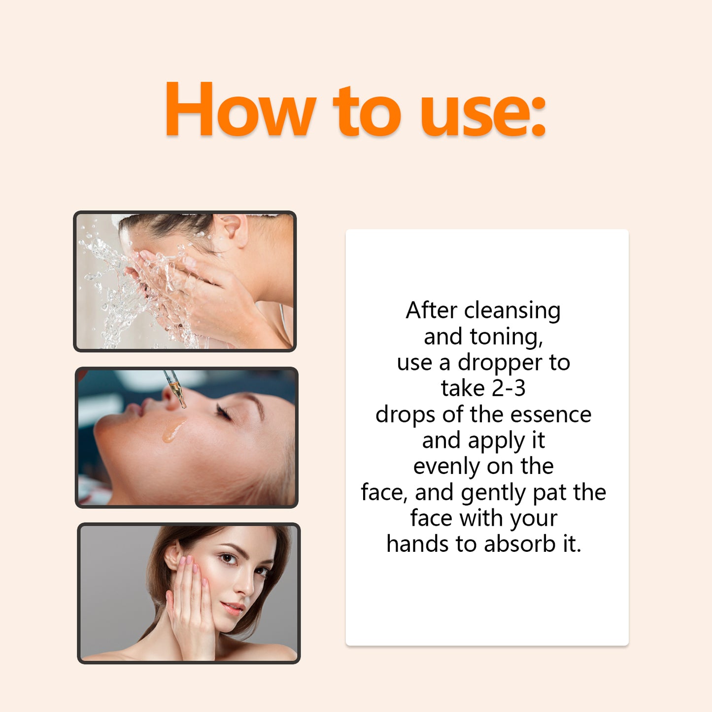 Siero viso alla vitamina C, schiarisce le linee sottili e rassoda la pelle del viso. Siero anti-età.