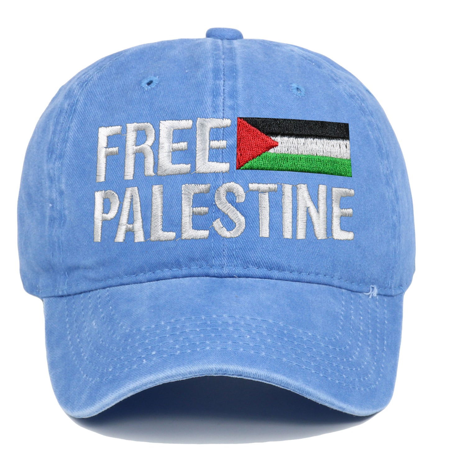 Cappellino da baseball ricamato, cappello da papà retrò free palestinese