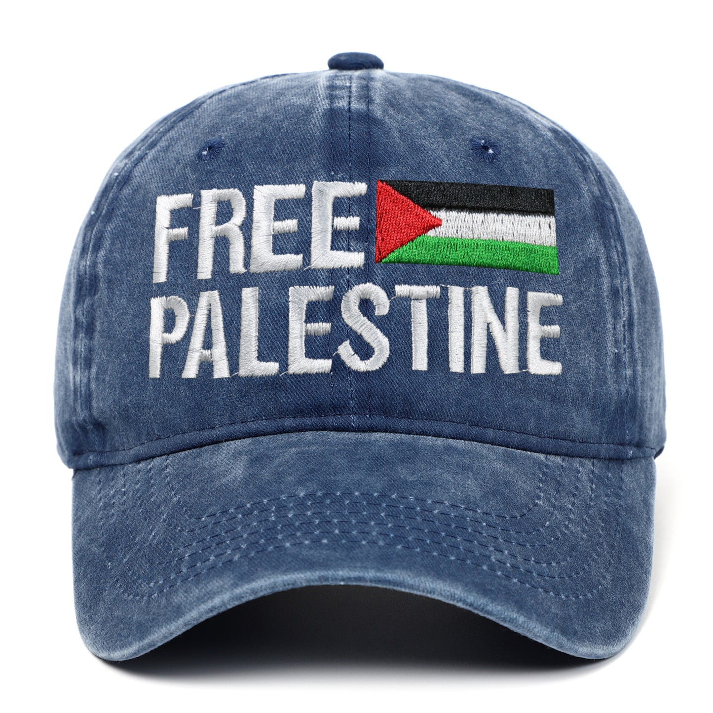 Cappellino da baseball ricamato, cappello da papà retrò free palestinese