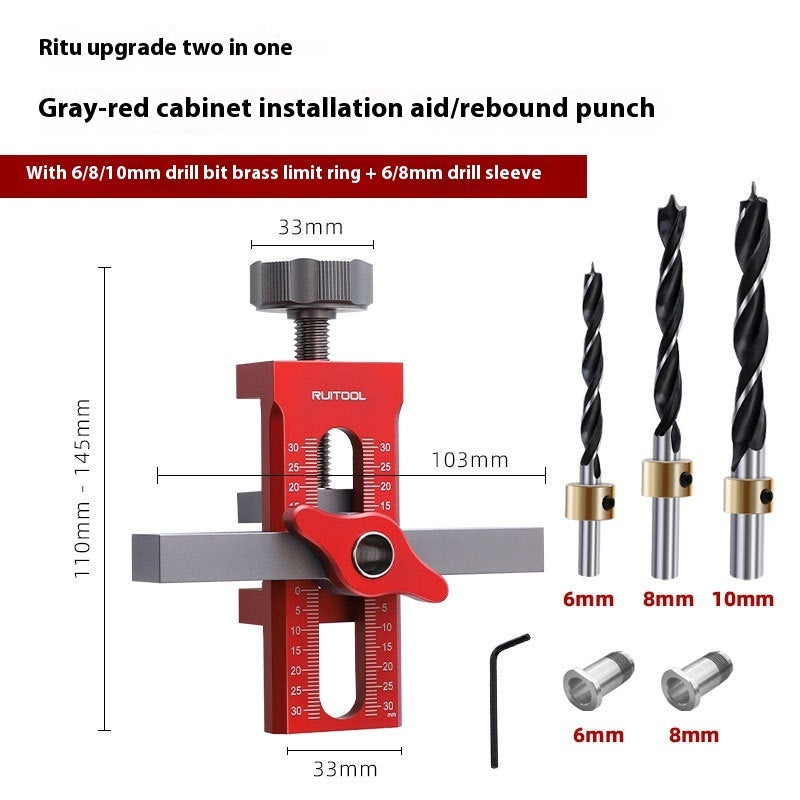 Ruitool Ausilio per l'installazione delle ante degli armadi in lega di alluminio