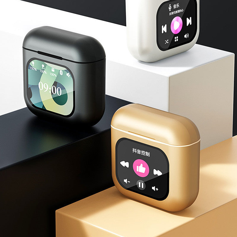 Cuffie Bluetooth con Display Digitale Suono Potente, Design Elegante