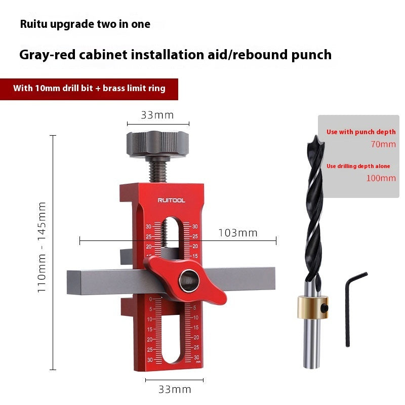 Ruitool Ausilio per l'installazione delle ante degli armadi in lega di alluminio