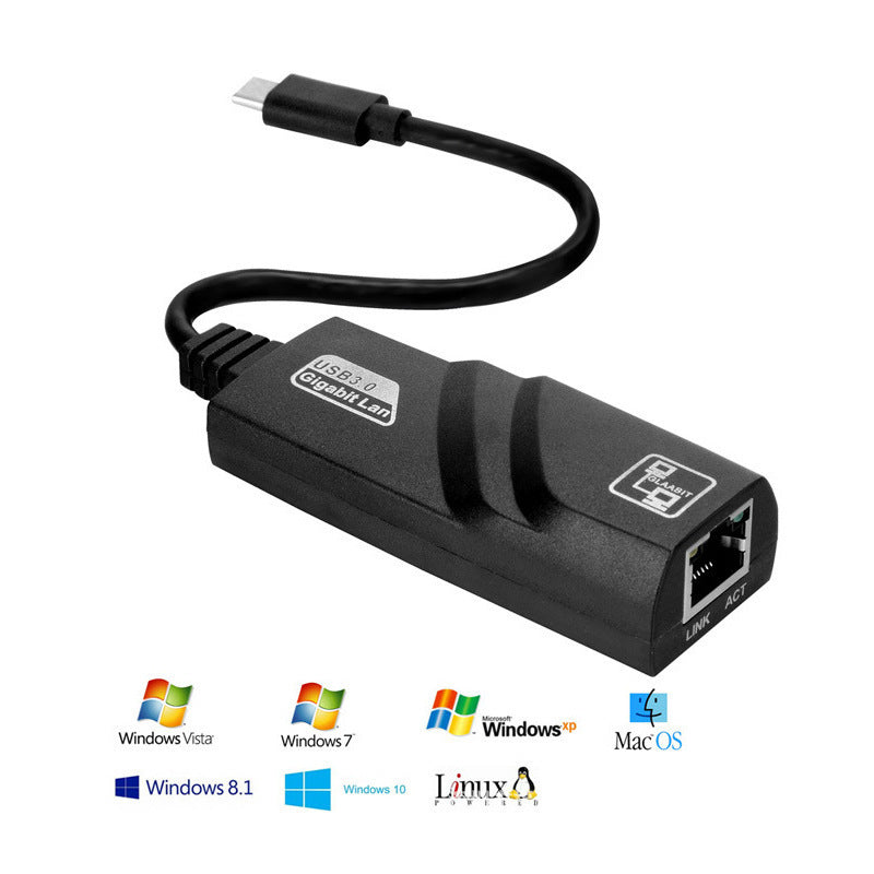 Scheda di rete Gigabit da tipo C a RJ45 a porta USB 3.1