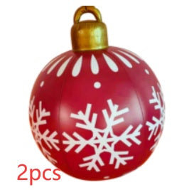 Palla di Natale gigante in PVC da 60 cm