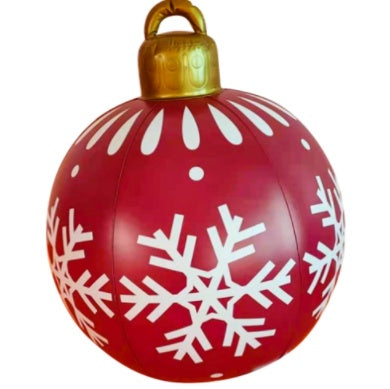 Palla di Natale gigante in PVC da 60 cm