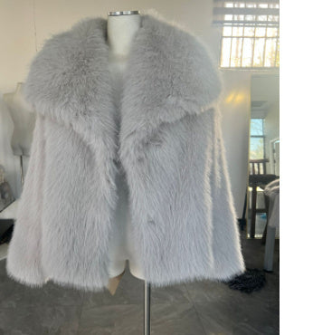 Cappotto invernale in peluche, moda, caldo, spesso, soffice, con risvolto, capispalla casual, top a maniche lunghe, abbigliamento da donna