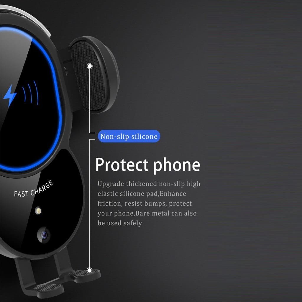 Caricabatterie rapido wireless da 10 W con supporto automatico per la tua auto